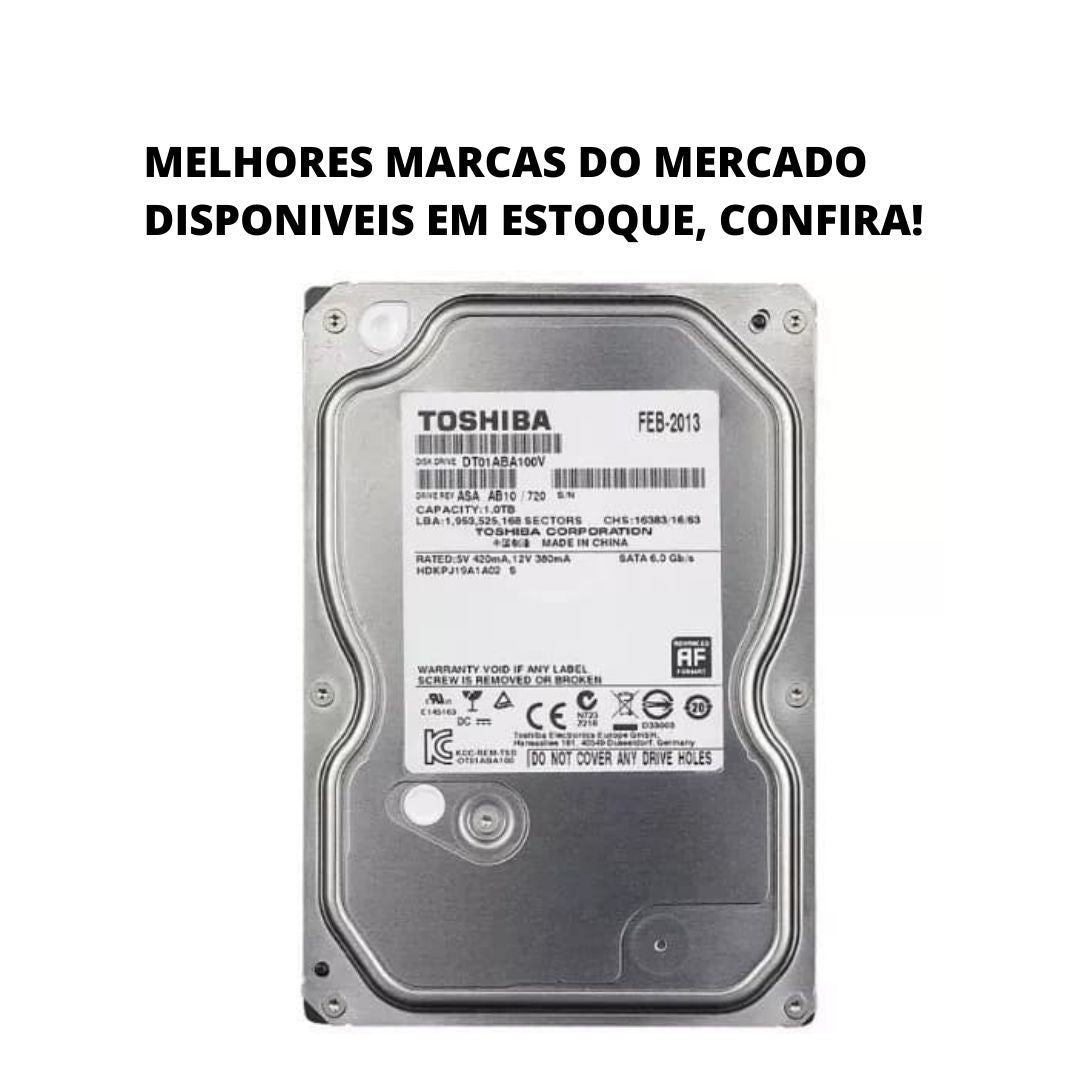 HD 160gb Interno 3.5" para DVR/PC/COMPUTADOR - Desktop SATA + Segurança e Velocidade - Intelbras/Hikivision/Giga