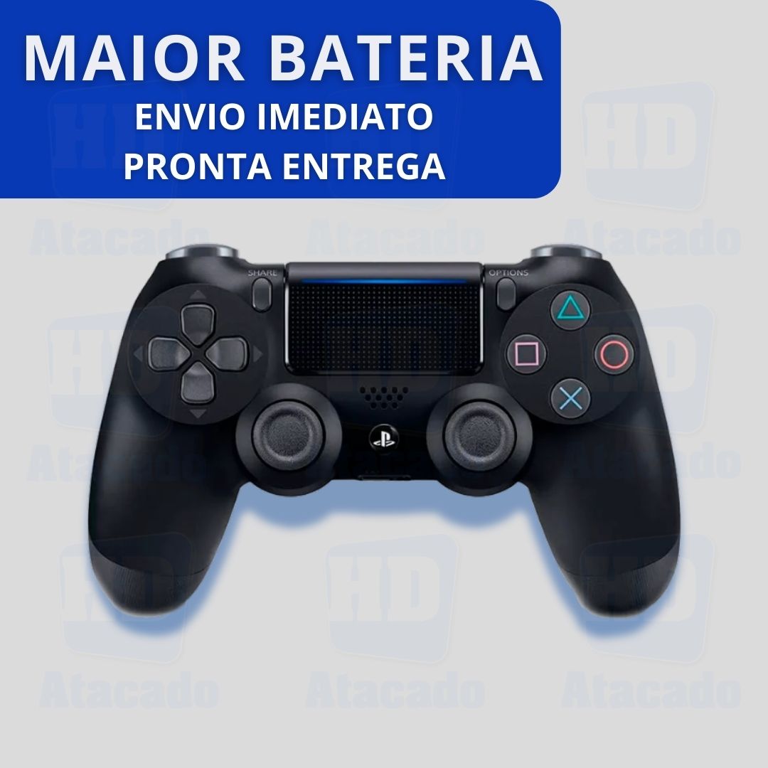 Controle Sem Fio para PS4 – Sensor de Seis Eixos, Touchpad Multi-Touch e Bateria Recarregável | Compatível com Android e PC! Jogue com Precisão e Liberdade!