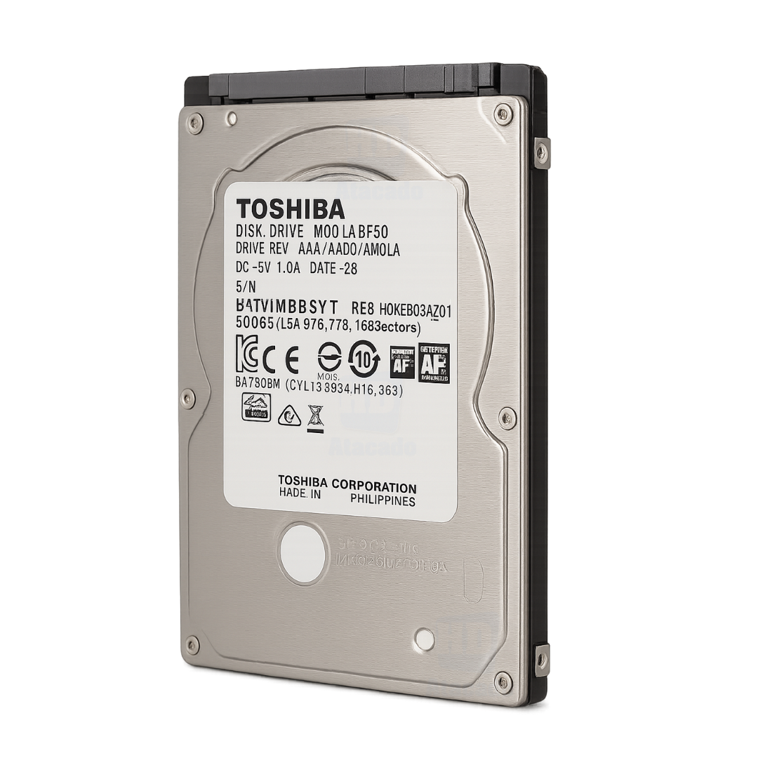 HD Toshiba Interno Slim 2.5” SATA 3 – Compatível com Xbox, Console e Notebook | Produto Original com Garantia