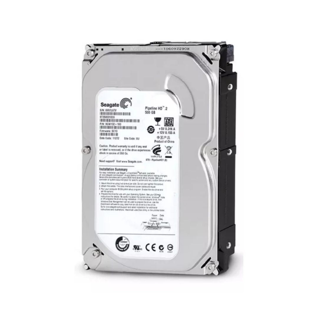 HD 500GB Interno 3.5" para DVR/PC/COMPUTADOR - Desktop SATA + Segurança e Velocidade - Intelbras/Hikivision/Giga