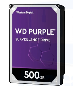 HD 500GB WD Purple de DVR/CFTV/PC - HD Interno para Sistemas SATA + Se
