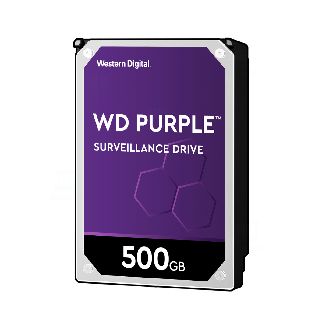 HD 500GB WD Purple de DVR/CFTV/PC - HD Interno para Sistemas SATA + Segurança
