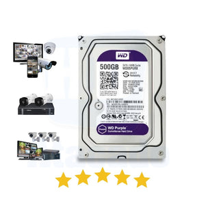 HD 500GB WD Purple de DVR/CFTV/PC - HD Interno para Sistemas SATA + Segurança