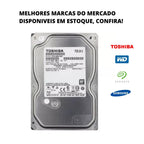 HD 500GB Interno 3.5" para DVR/PC/COMPUTADOR - Desktop SATA + Segurança e Velocidade - Intelbras/Hikivision/Giga