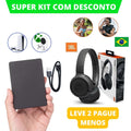Kit HD Externo 500GB + Fone Bluetooth: Armazenamento Extra e Som Imersivo com Tecnologia USB 3.0 e Bluetooth 5.0