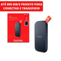 SSD Externo SanDisk Portable USB 3.2 com leitura de até 800 MB/s