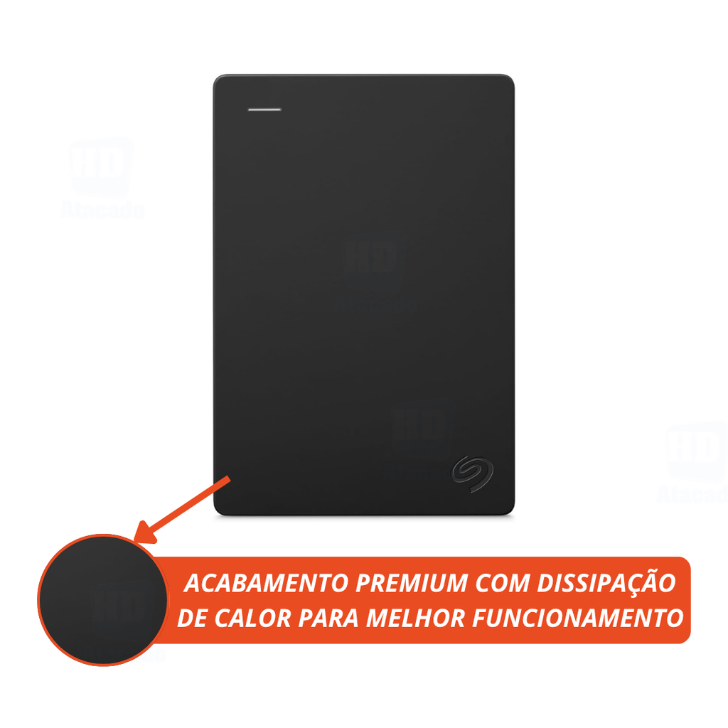 HD Externo Seagete 1TB USB 3.0 Tipo SSD Portátil – Expanda Espaço no PS4, PS5, Xbox e PC | Rápido, Plug & Play, Sem Apagar Nada