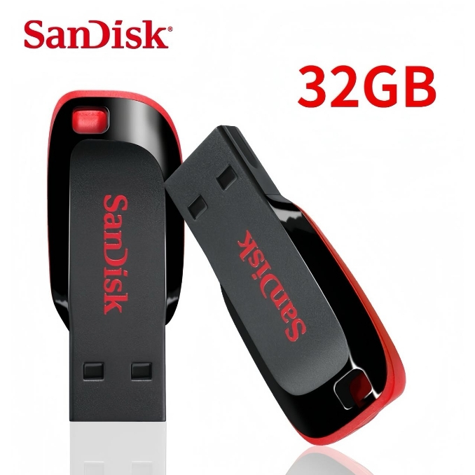 Pen Drive Sandisk ULTRA RÁPIDO para Musicas Multimídia, Jogos, Celular, Xbox, Caixa de Som - Original USB 2.0 16GB 32GB 64GB 128GB