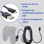 Controle Sem Fio para PS4 – Sensor de Seis Eixos, Touchpad Multi-Touch e Bateria Recarregável | Compatível com Android e PC! Jogue com Precisão e Liberdade!