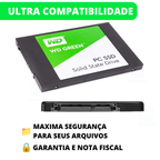 SSD WD Green original com garantia para armazenamento de arquivos