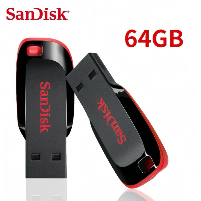 Pen Drive Sandisk ULTRA RÁPIDO para Musicas Multimídia, Jogos, Celular, Xbox, Caixa de Som - Original USB 2.0 16GB 32GB 64GB 128GB