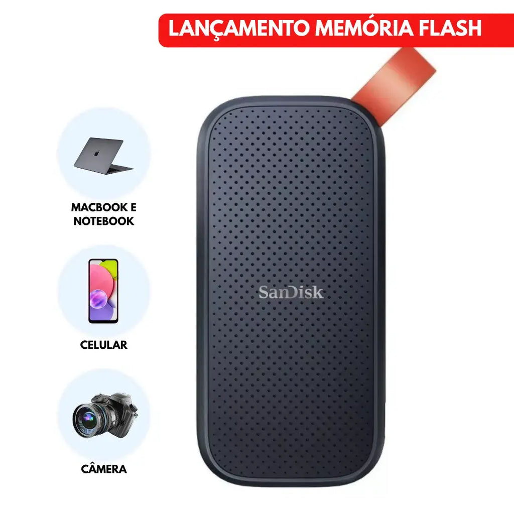 SSD Externo SanDisk Portable para PC notebook e armazenamento portátil