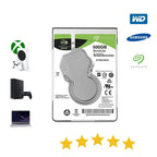 HD Interno Slim 2.5" para Xbox 360, One e Series | 1TB / 500GB / 320GB | Pronto para uso
