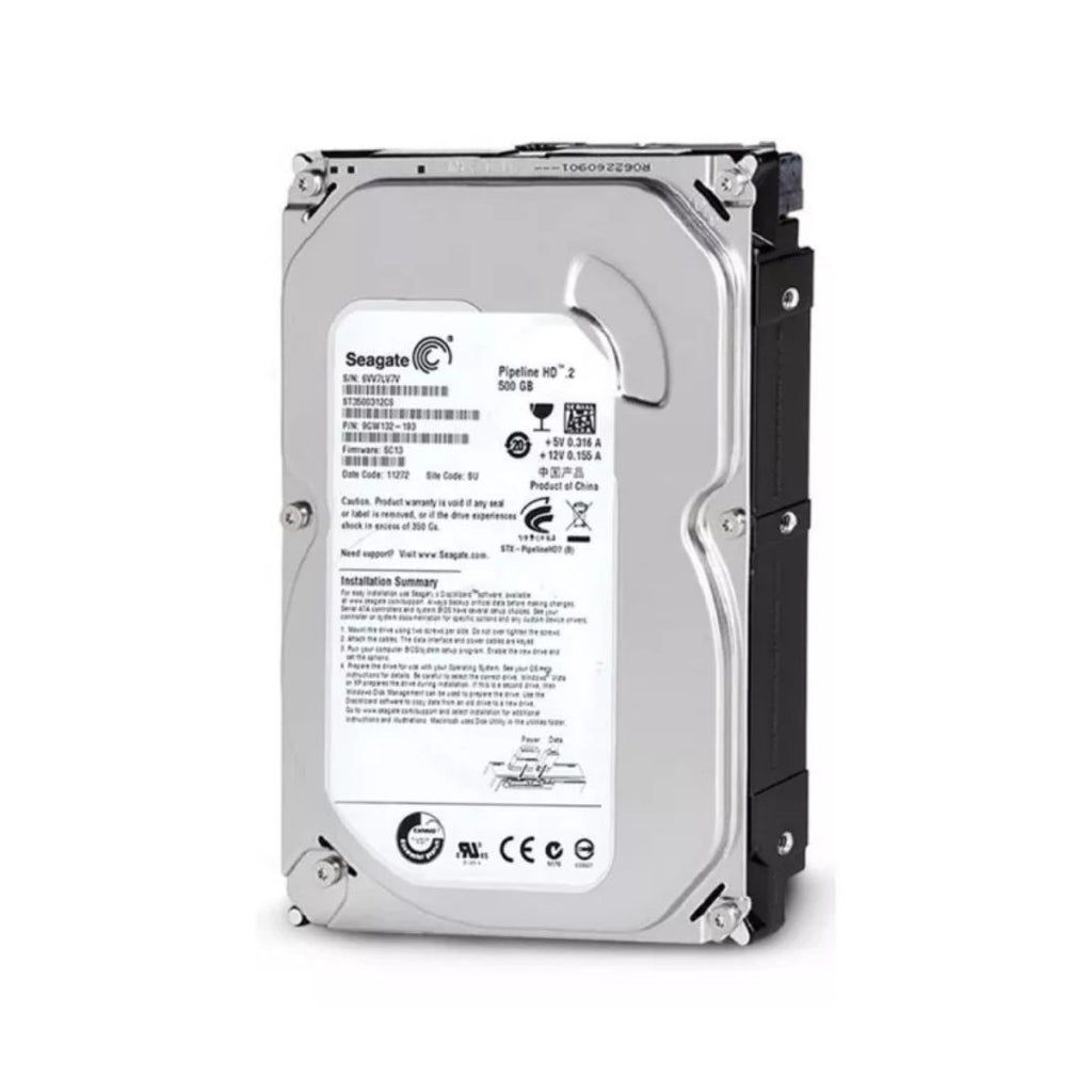 HD 500GB Interno 3.5" para DVR/PC/COMPUTADOR - Desktop SATA + Segurança e Velocidade - Intelbras/Hikivision/Giga