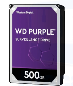 HD 500GB WD Purple de DVR/CFTV/PC - HD Interno para Sistemas SATA + Segurança